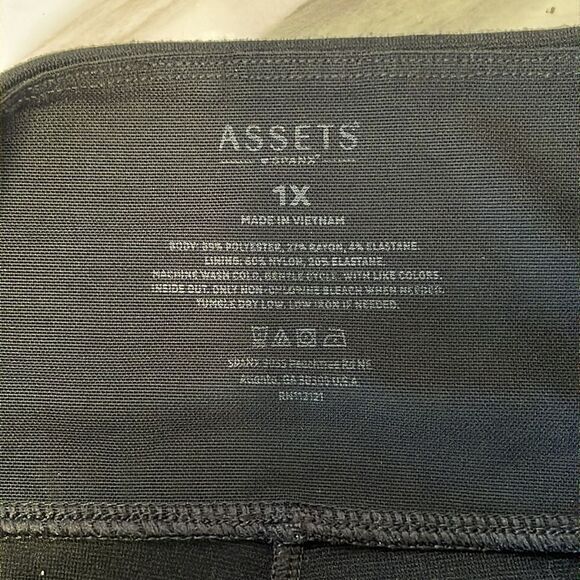 Spanx Assets | Leggings FL4915 Ponte Shaping Leggings Black 1X - Picture 5 of 6